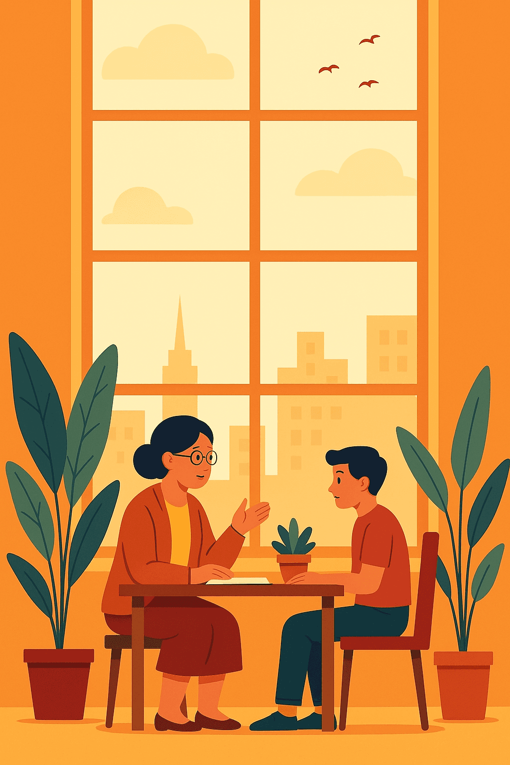 Mentors guiding students